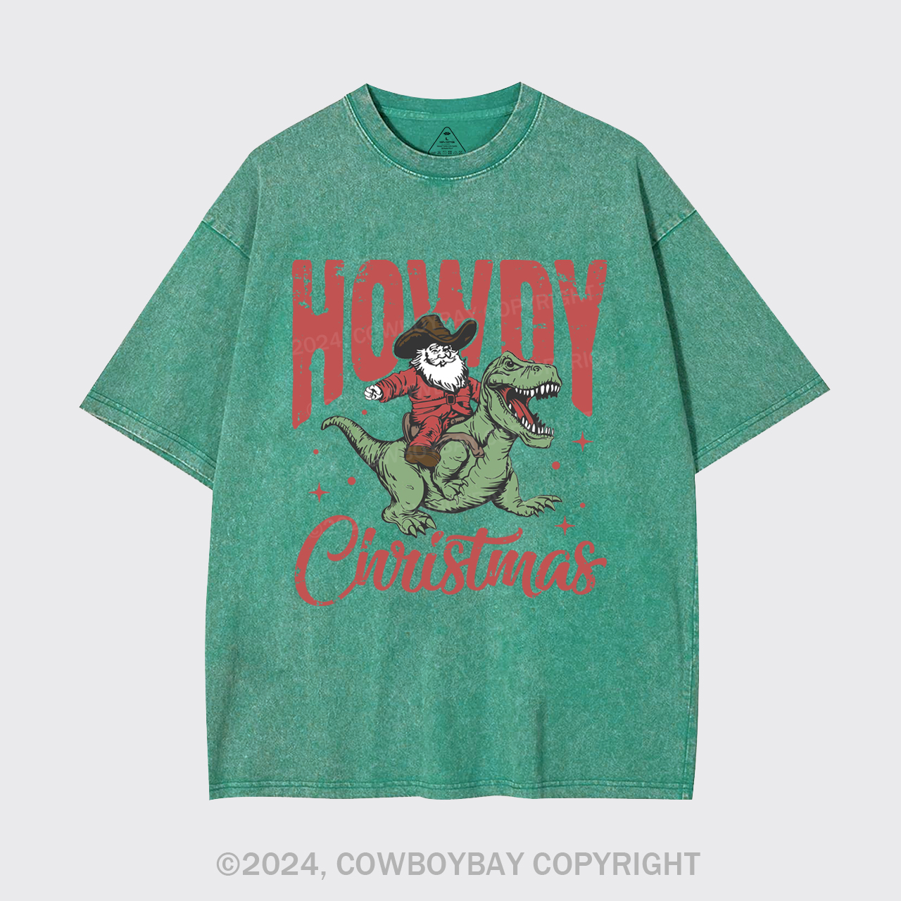 Retro Santa Claus Garment-dye Tees