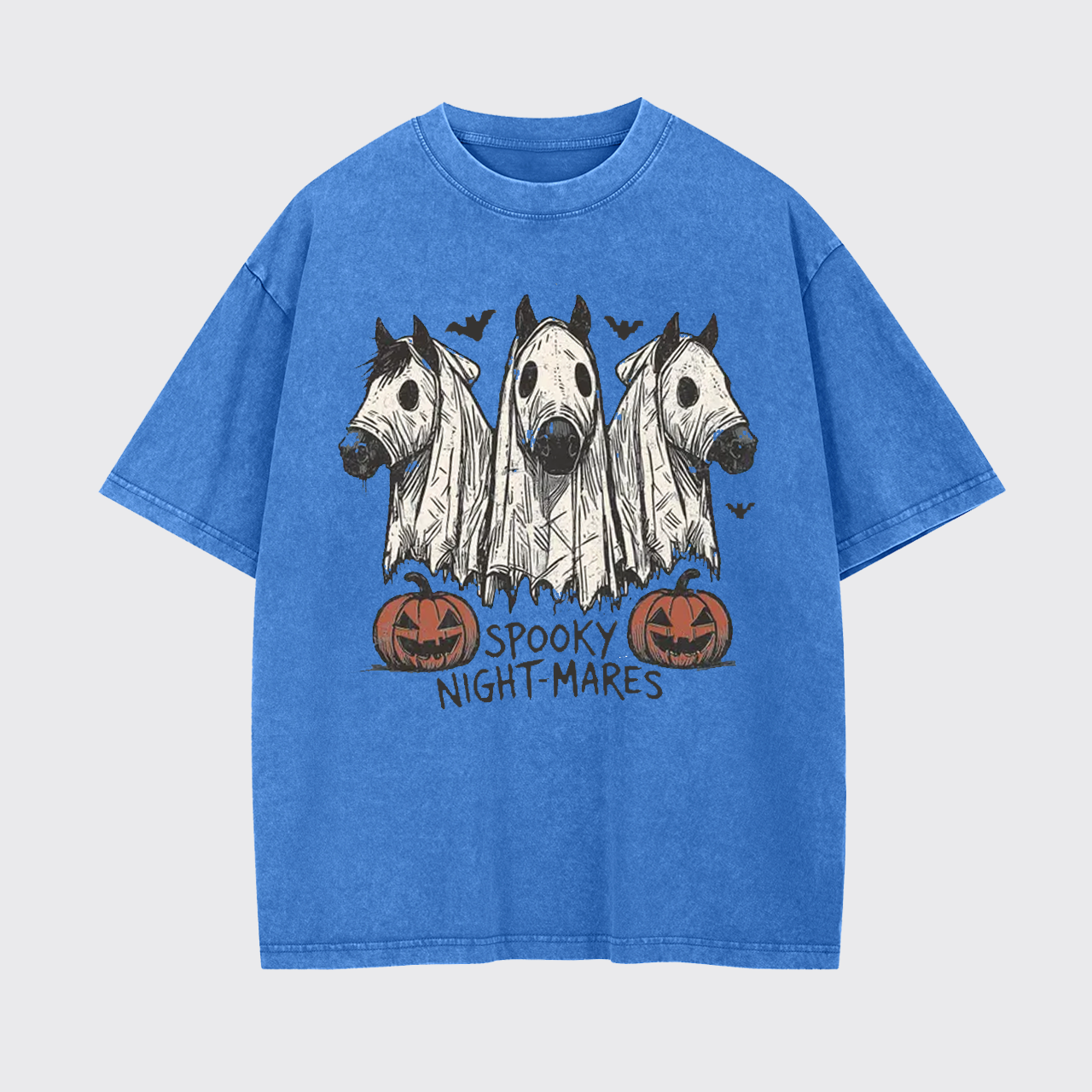 Halloween Spooky Night-Mares Horse Garment-dye Tees