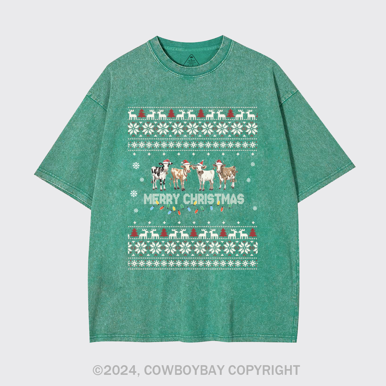 Christmas Cow Garment-dye Tees