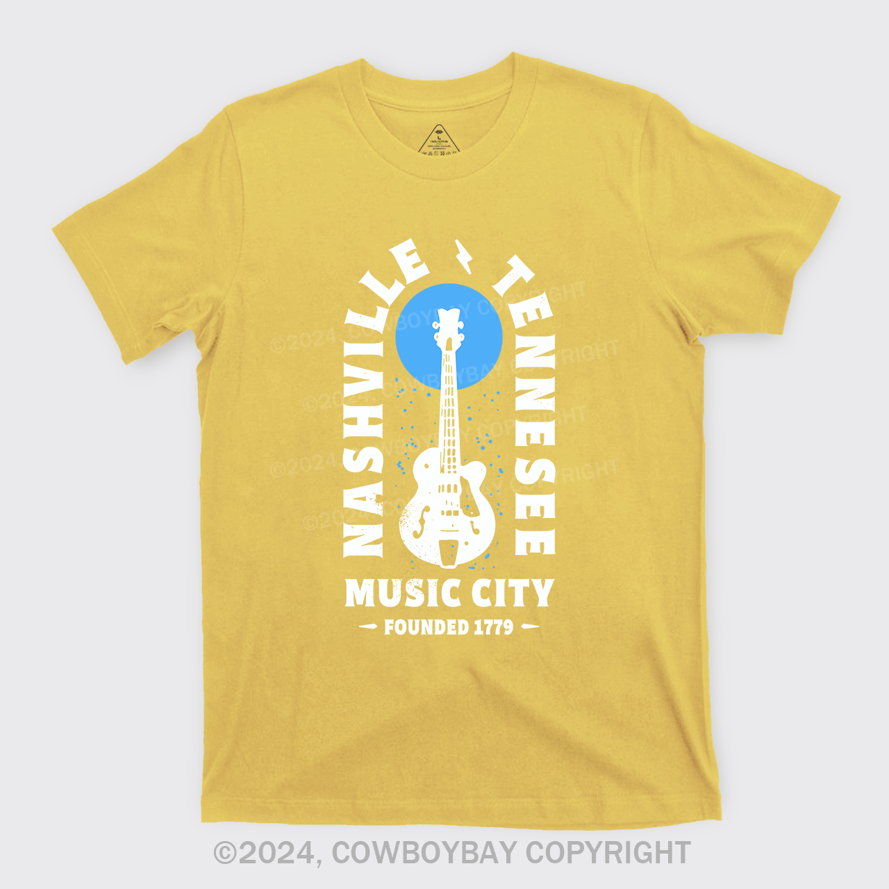 Nashville Tennessee Music City Guitar T-Shirts