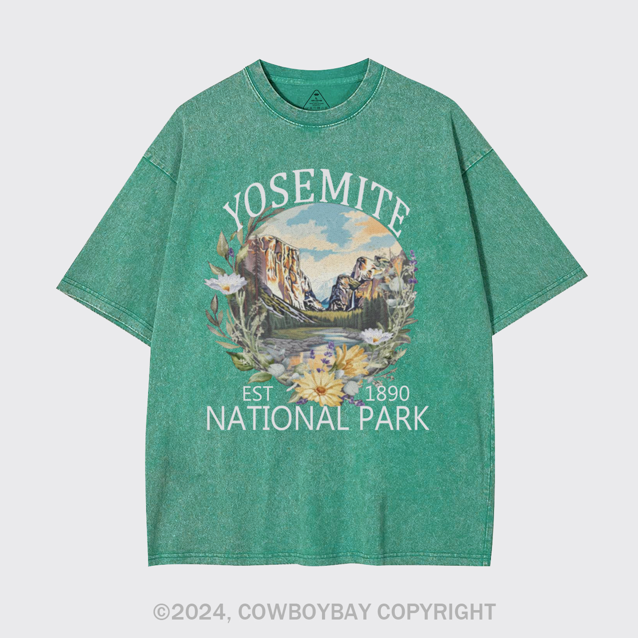 Cute Floral National Park Garment-dye Tees