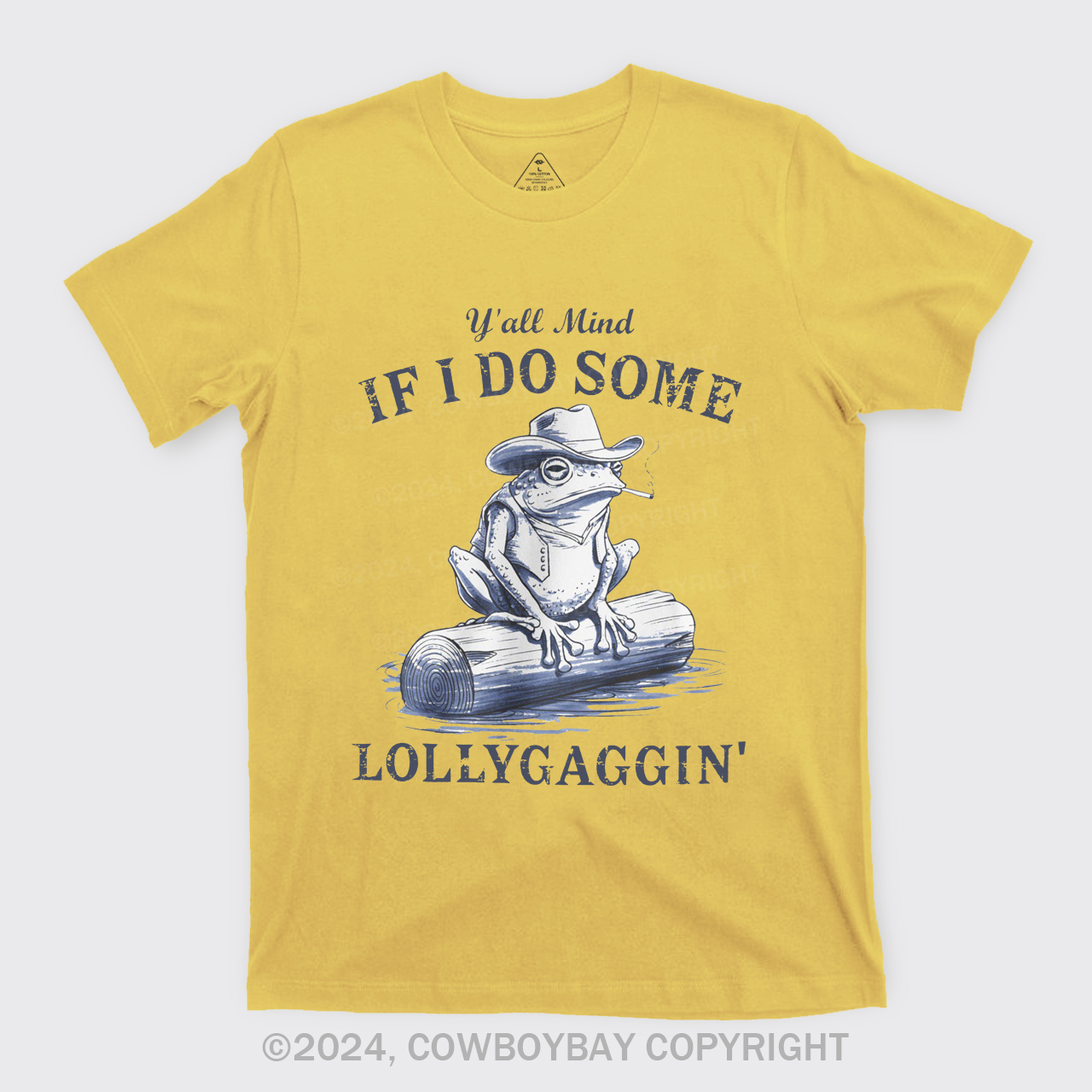 Vintage Cowboy Frog-Y'all Mind If I Do Some Lollygaggin T-Shirts