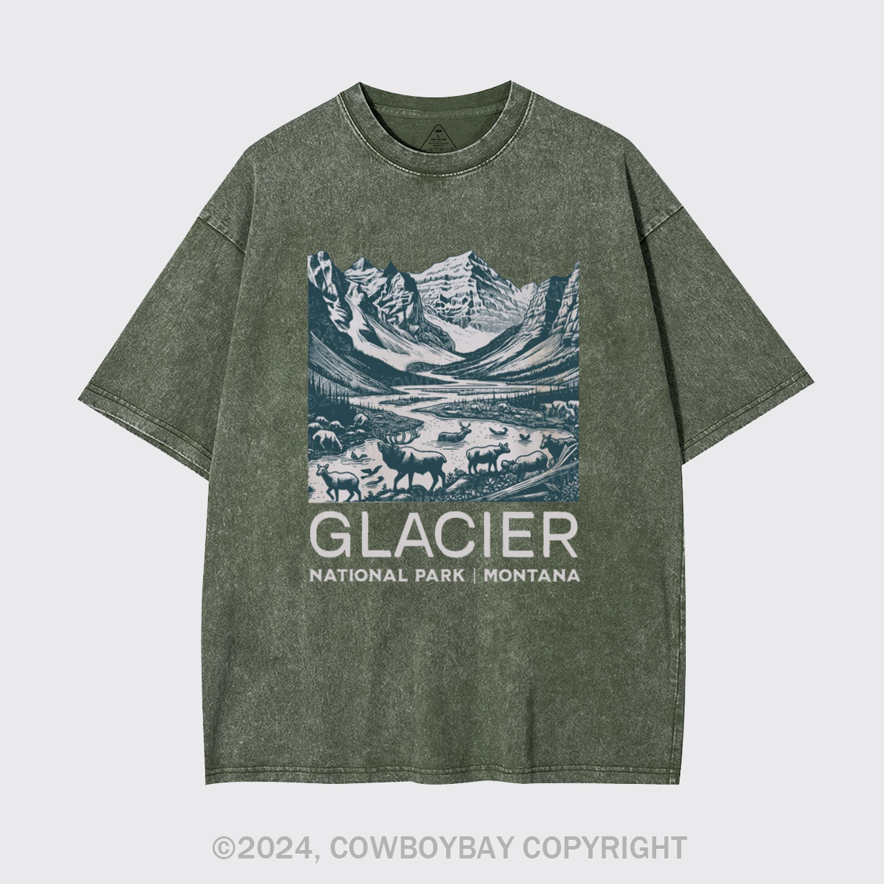 Glacier National Park Garment-dye Tees