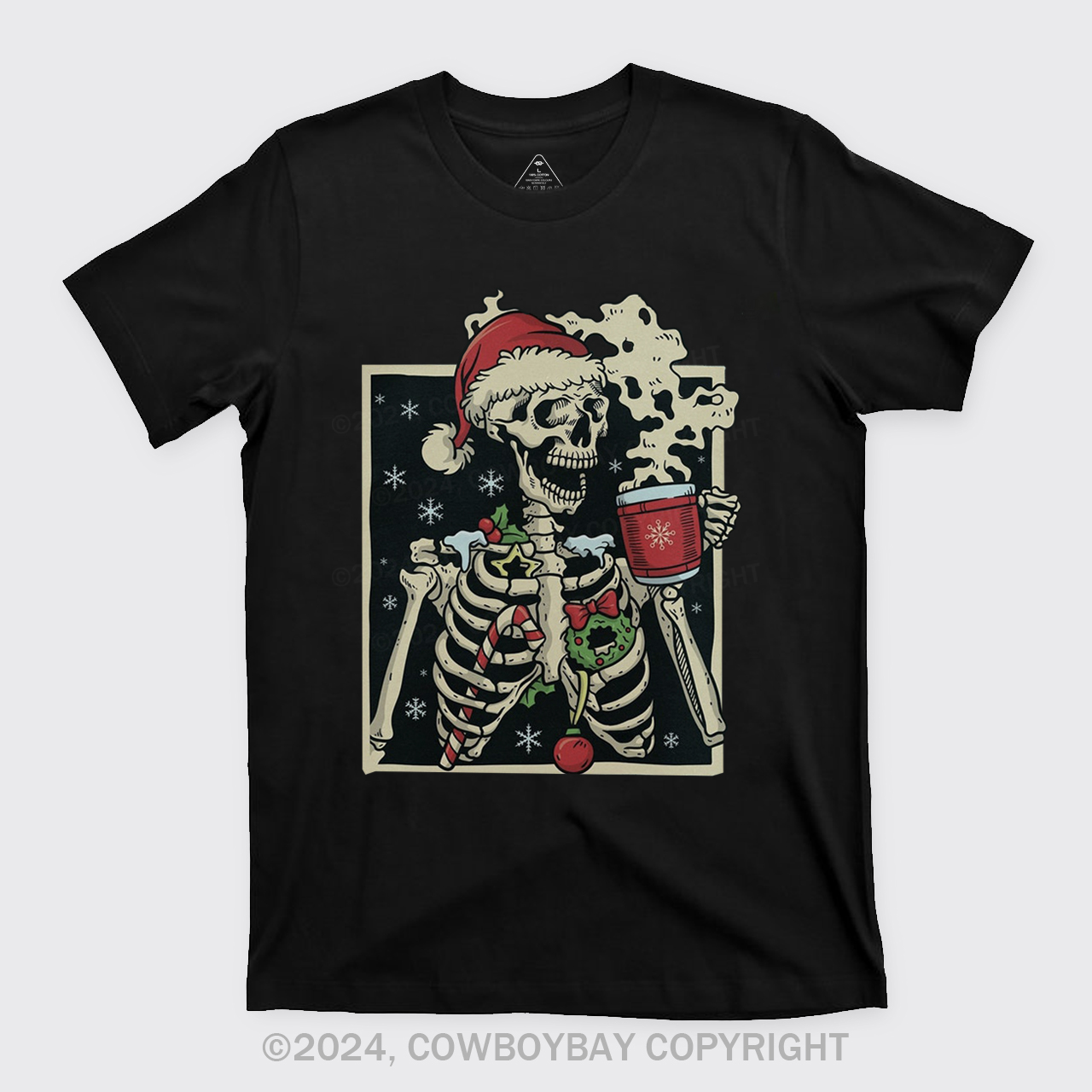Dead Inside Skeleton Christmas T-Shirts