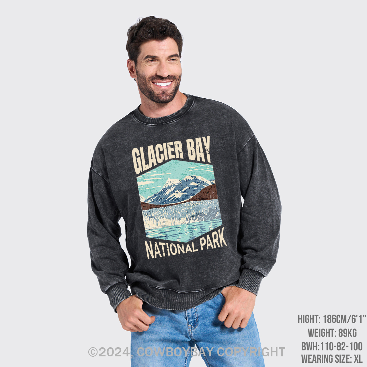 Glacier Bay National Park Washed Sweatshirts
