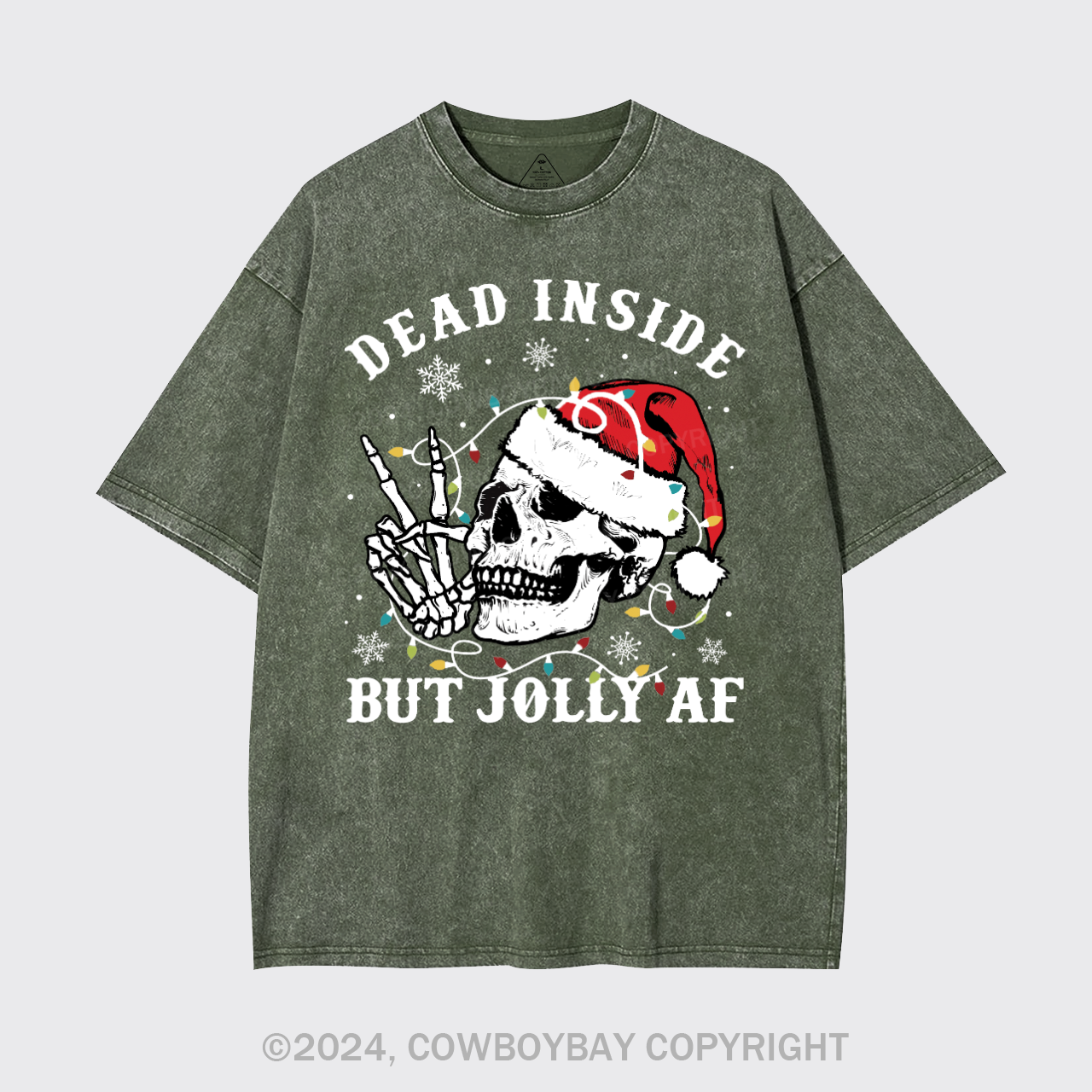 Skeleton Christmas Garment-dye Tees