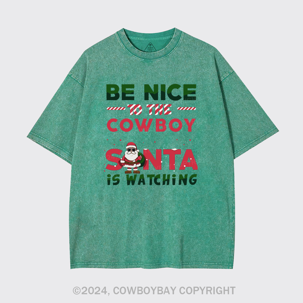 Funny Cowboy Christmas Garment-dye Tees