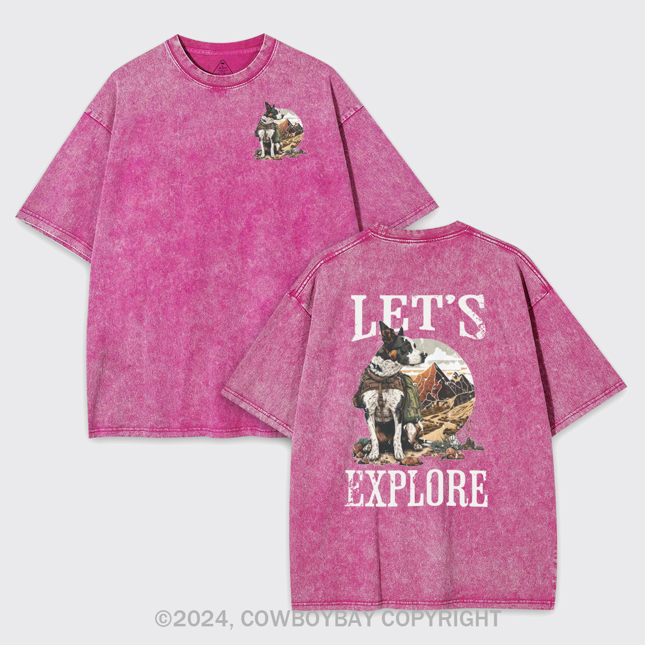Cowboy Western Dog Garment-dye Tees