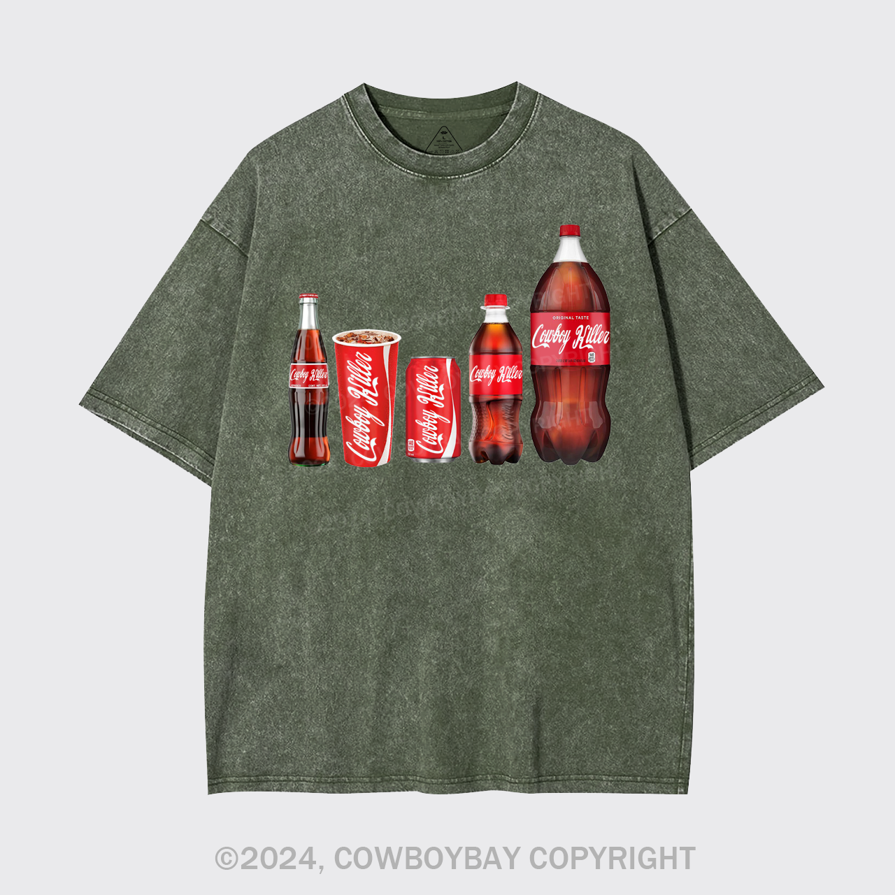 Funny Cowboy Killer Garment-dye Tees