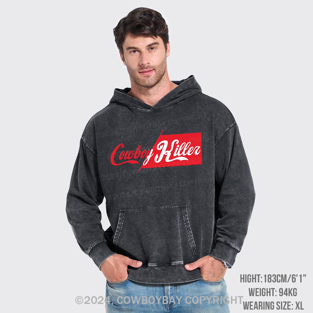 Cowboy Killer Garment-Dye Hoodies