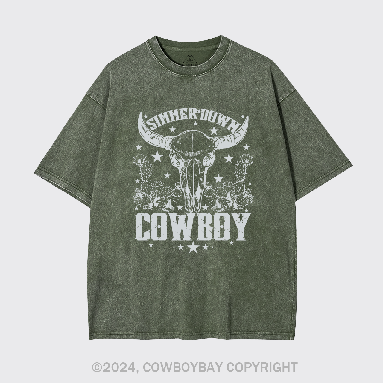 Simmer Down Cowboy Garment-dye Tees