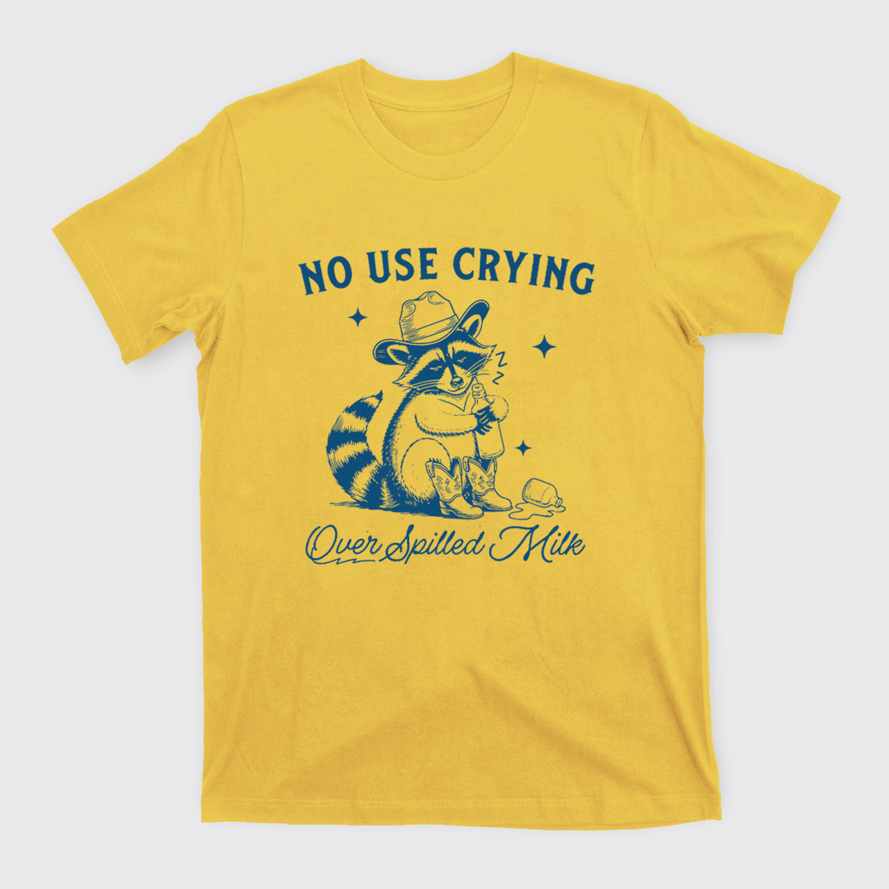 Funny Raccoon-No Use Crying Over Spilled Milk T-Shirts