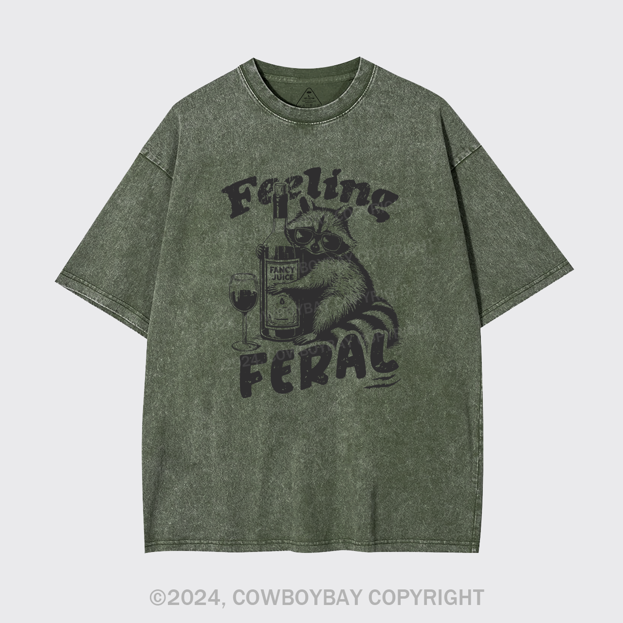 Feeling Feral Of Raccoon Garment-dye Tees