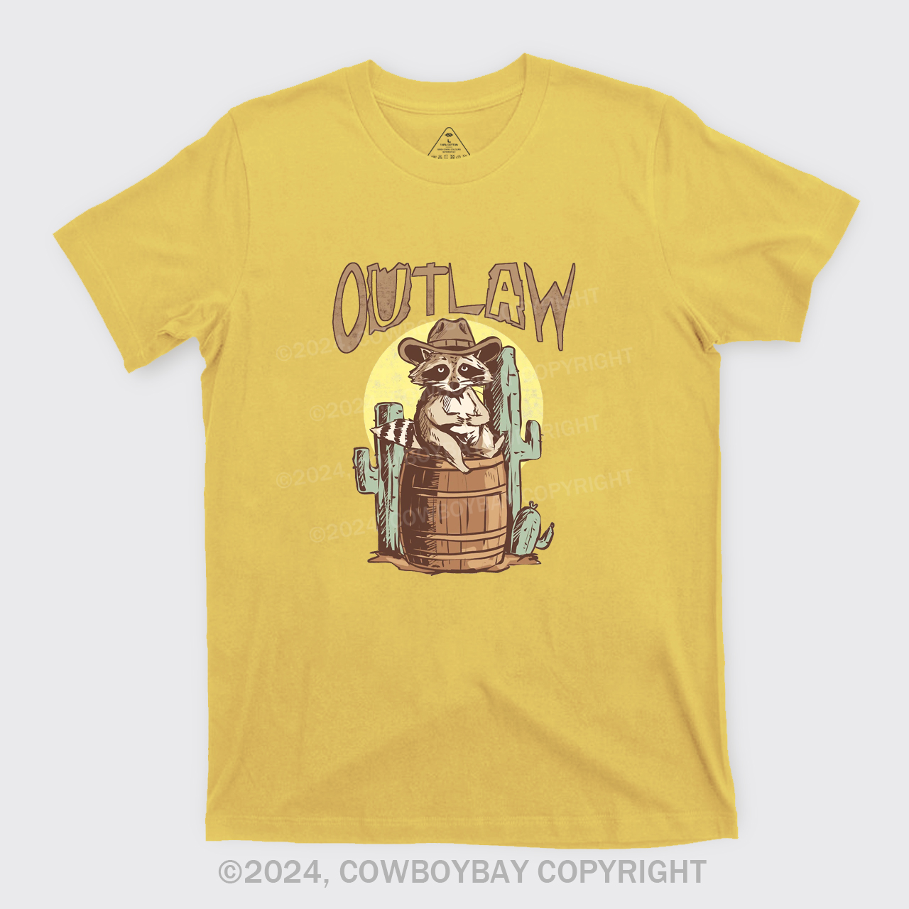 Retro Outlaw Raccoon Cowboy T-Shirts