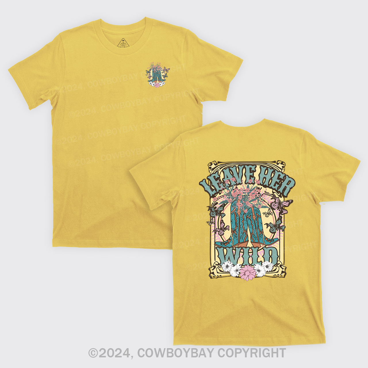 Leave Her Wild Western Cowboy T-Shirts