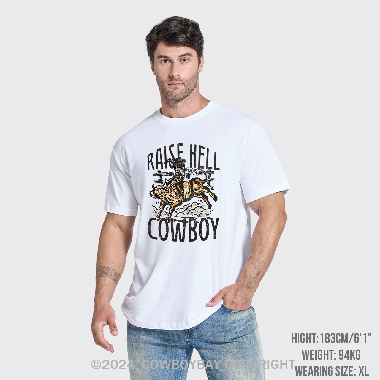 Raise Hell Cowboy T-Shirts