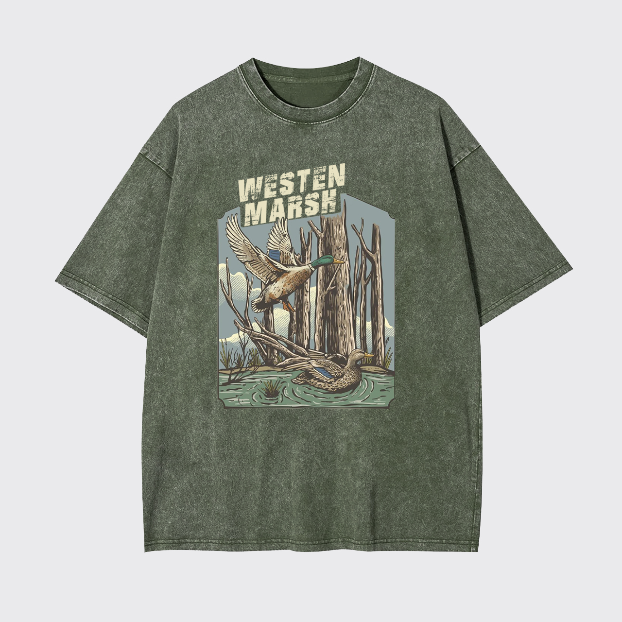 Western Marsh Wildlife Garment-dye Tees