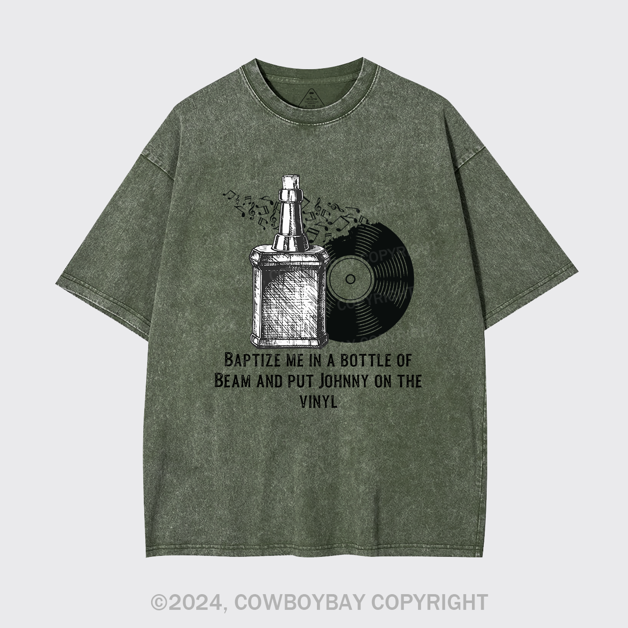 Bourbon Something In The Orange Garment-dye Tees