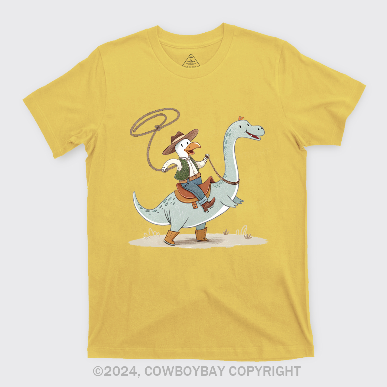 The Dinosaur Wanted To Be A Cowboy T-Shirts