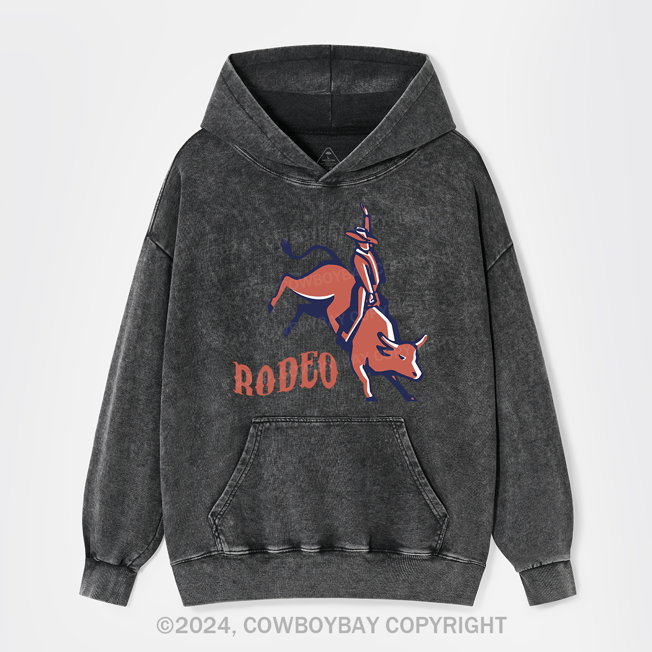 Bull Rider Garment-Dye Hoodies