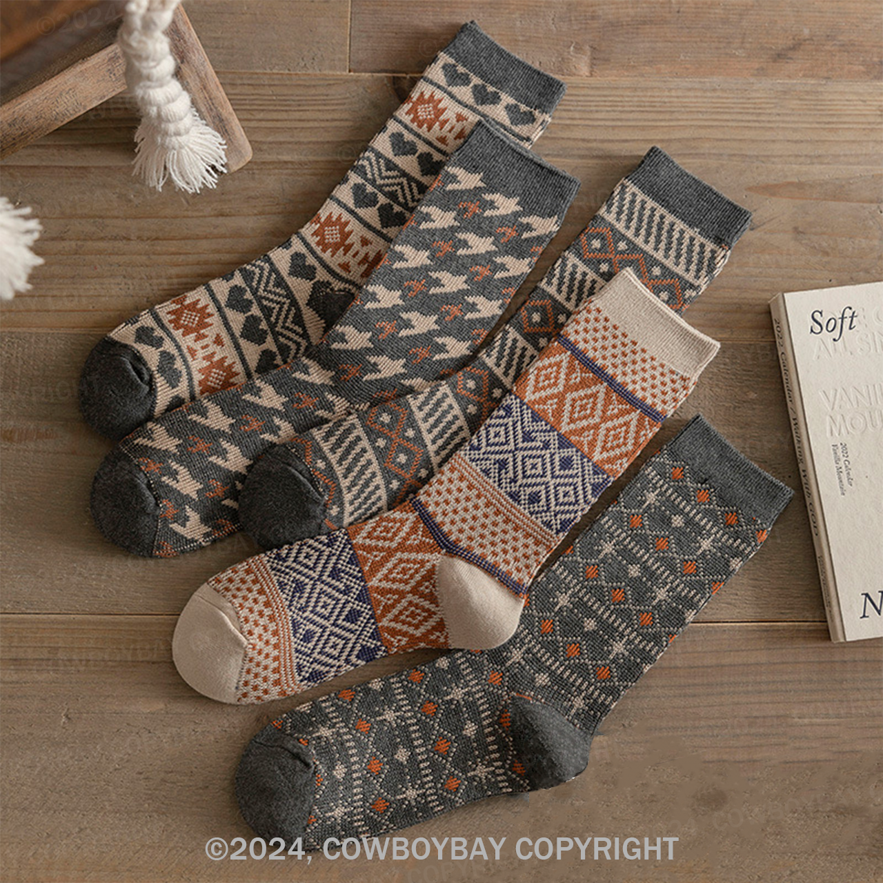 Vintage Two-Needle Socks