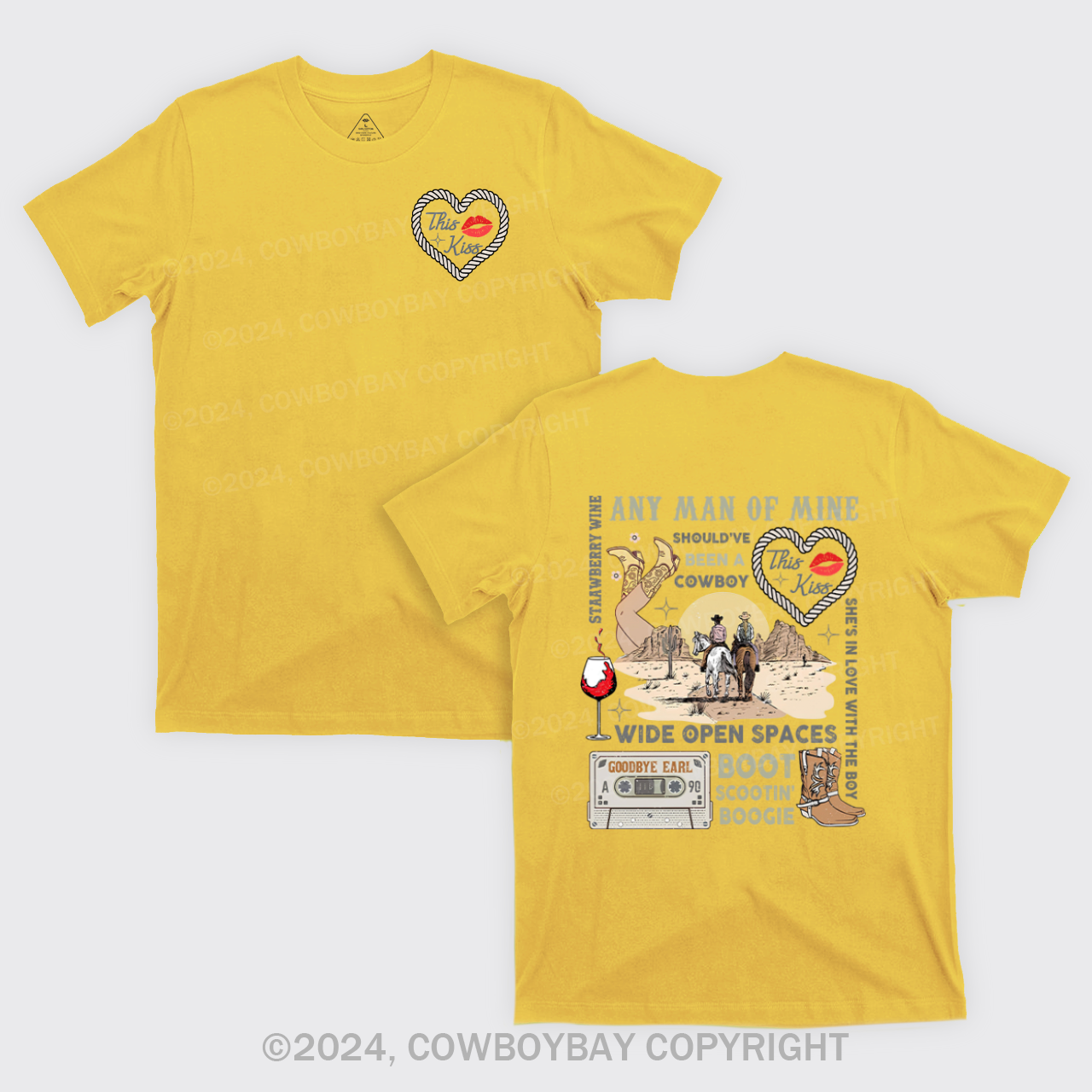 90s Country Music Any Man of Mine Valentine T-Shirts