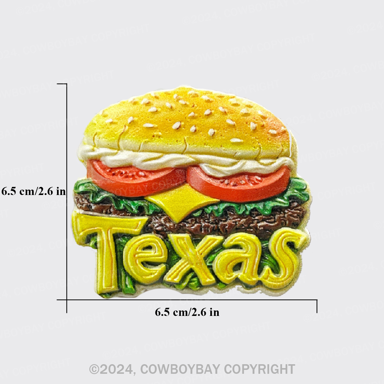 3D Painting Texas Fridge Magnet_2