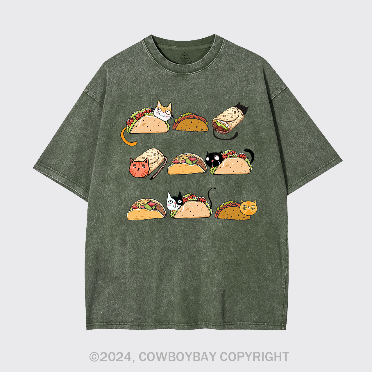 Taco Cat Garment-dye Tees
