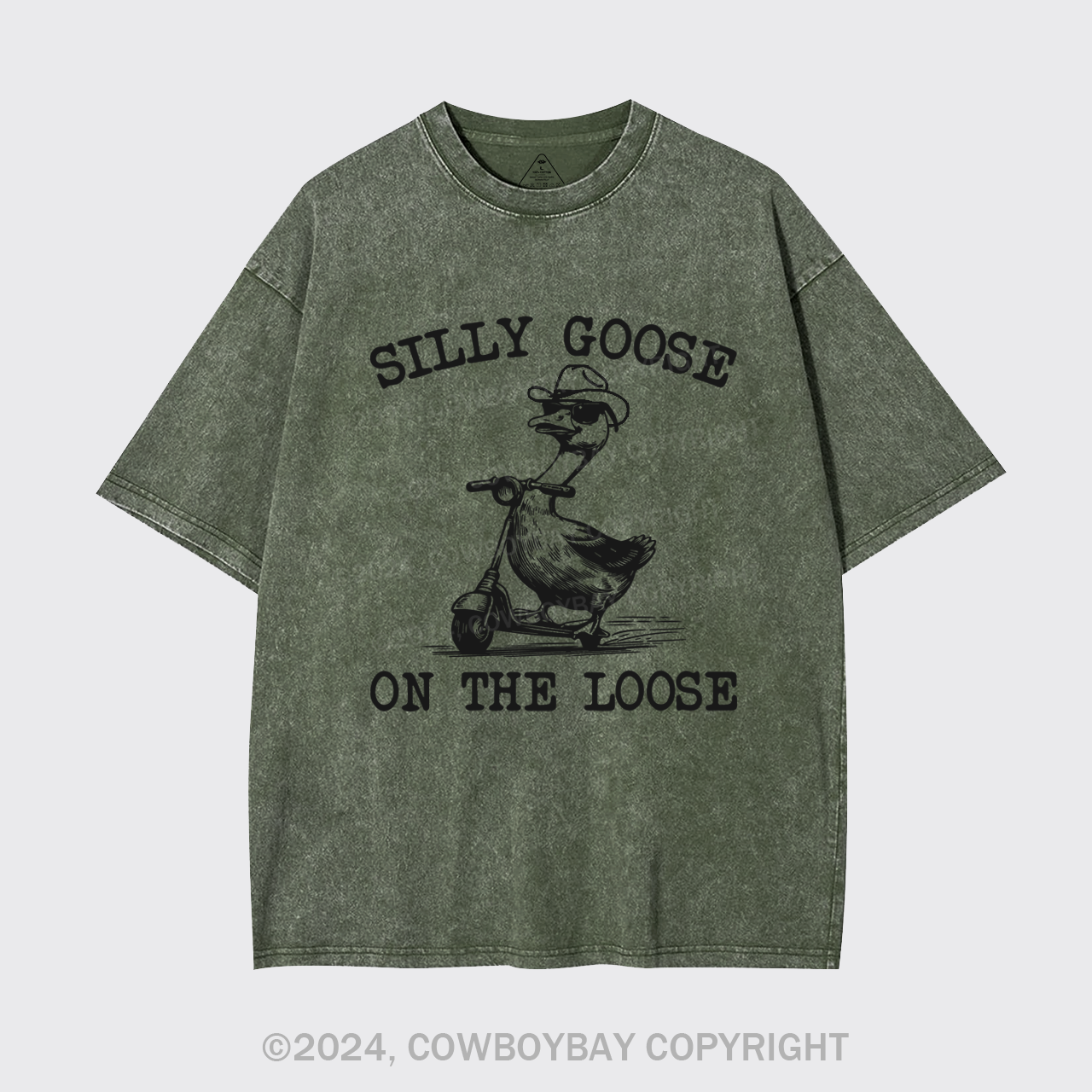 Vintage Cowboy Goose Garment-dye Tees