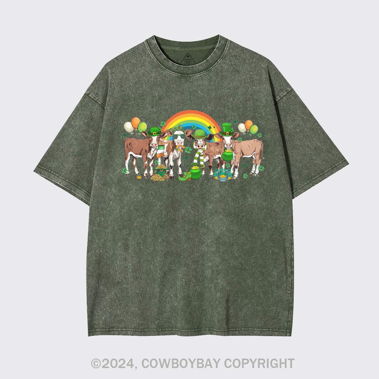 Cows St Patricks Day Garment-dye Tees