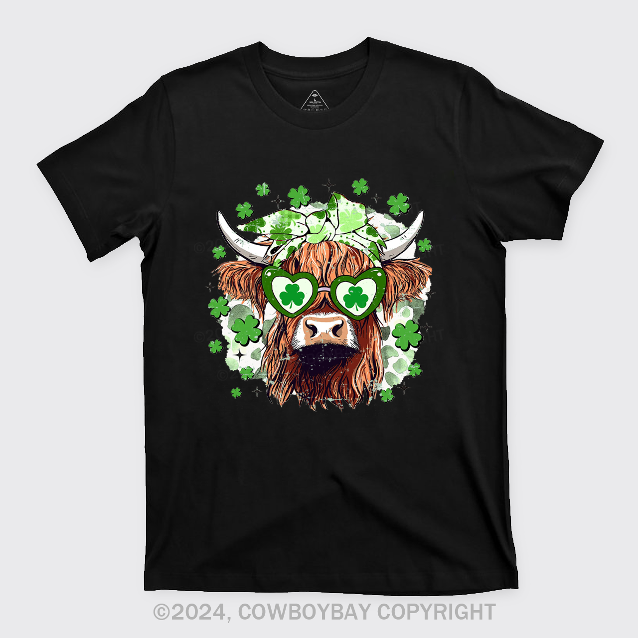 St Patrick's Day Highland Cow T-Shirts