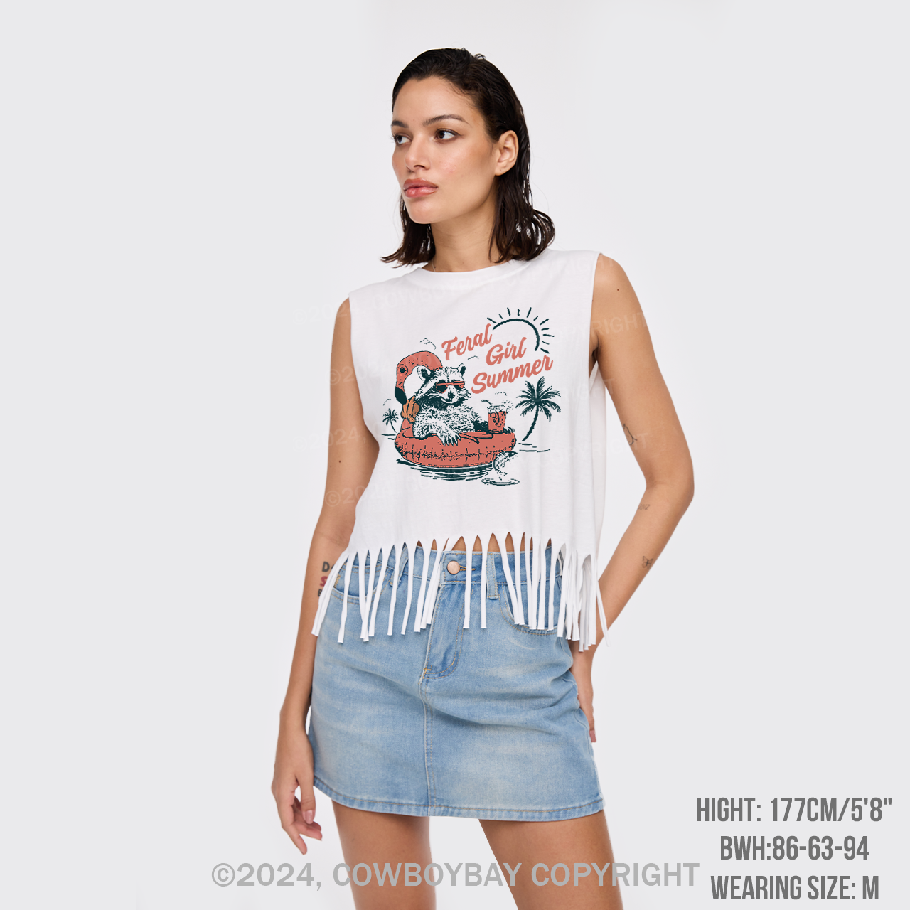 Feral Girl Summer Fringe Tank