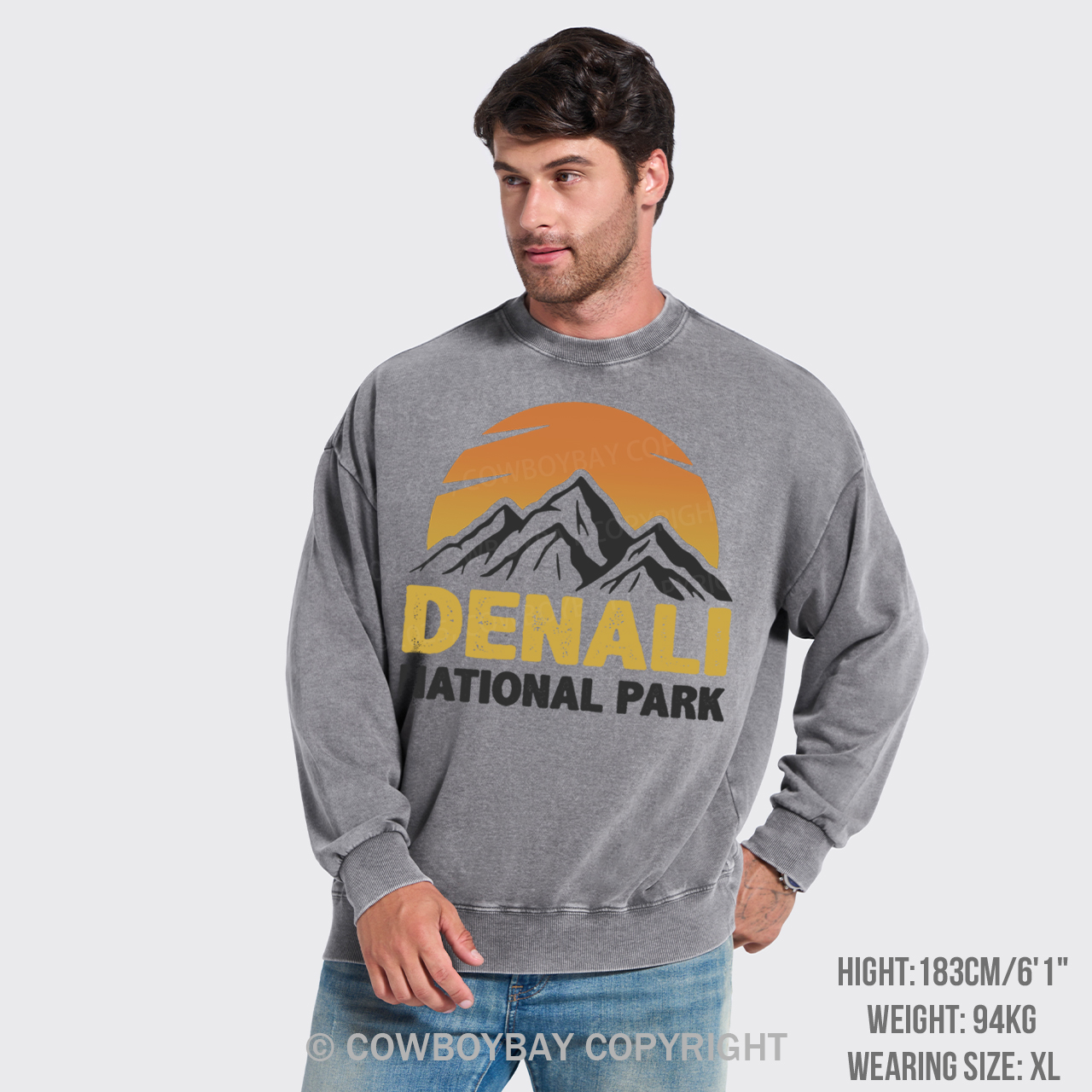 Denali National Park Washed Sweatshirts
