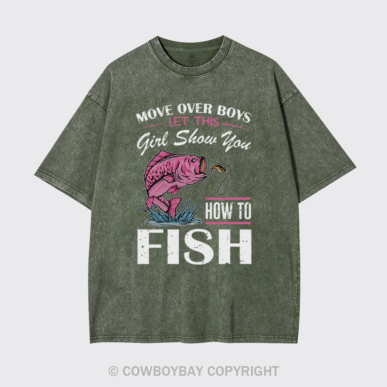 Move Over Boys Fishing Garment-dye Tees