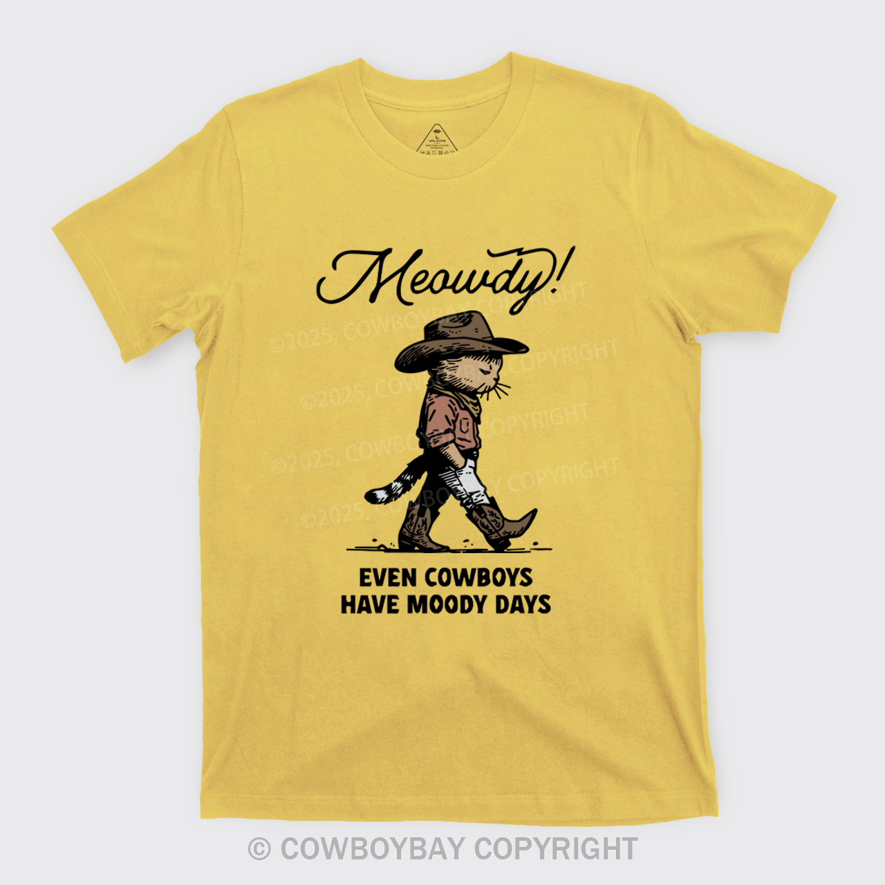 Sad Cat Cowboy T-Shirts