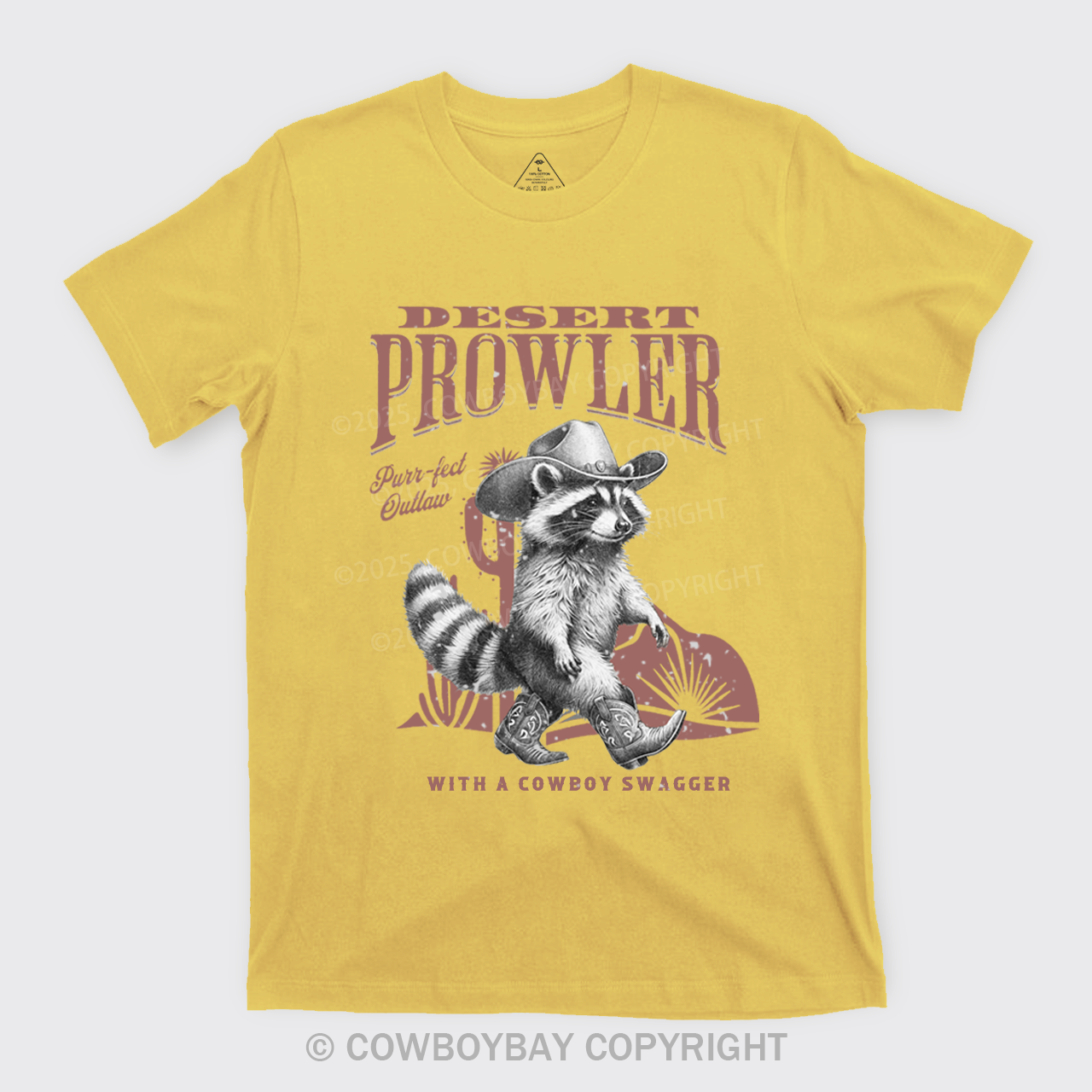 Retro Cowboy Raccoon T-Shirts
