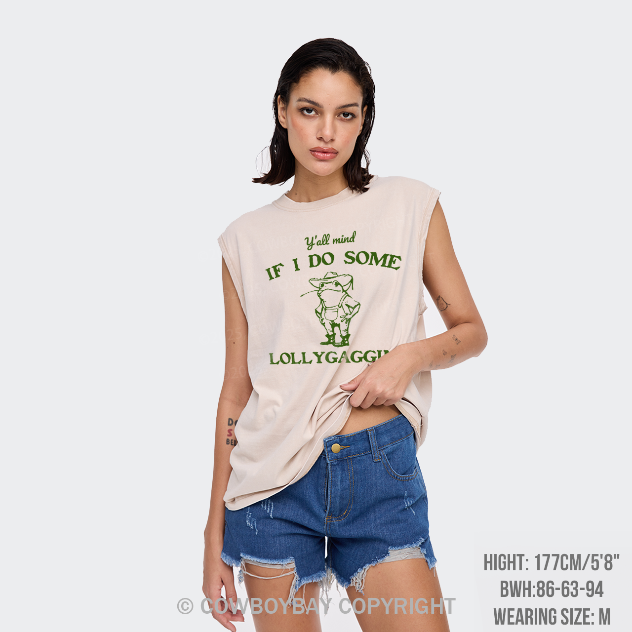 Y'all Mind If I Do Some Lollygaggin' Washed Tanks