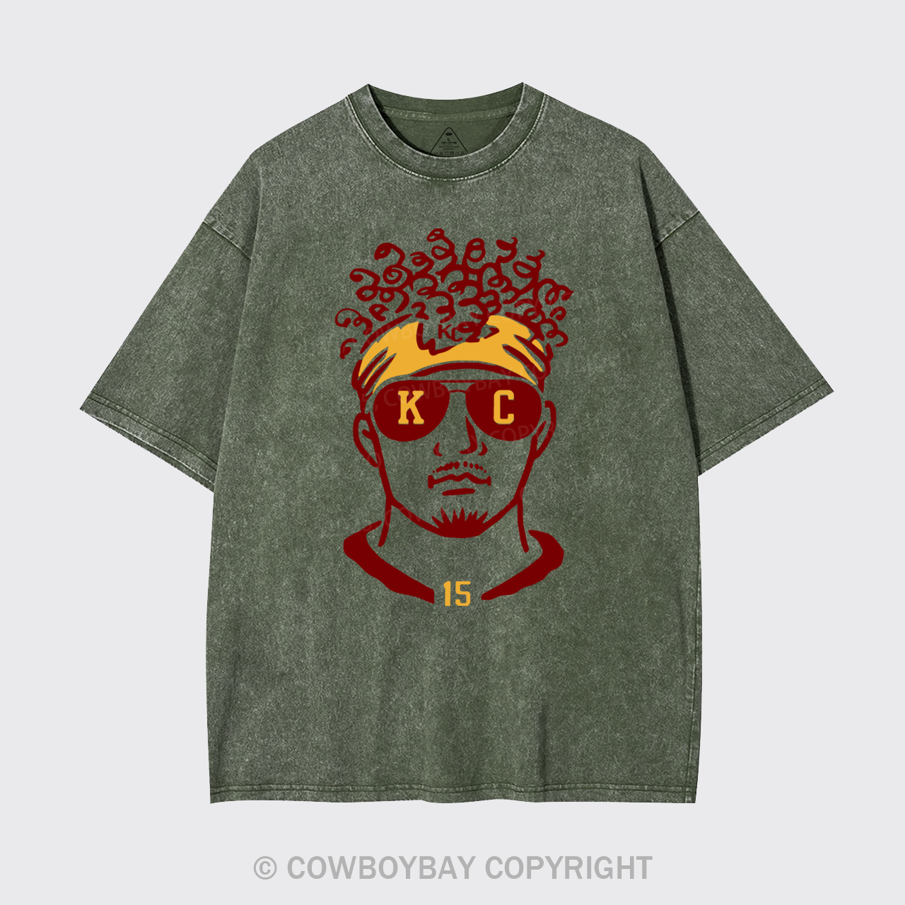 Funny KC Football Garment-dye Tees