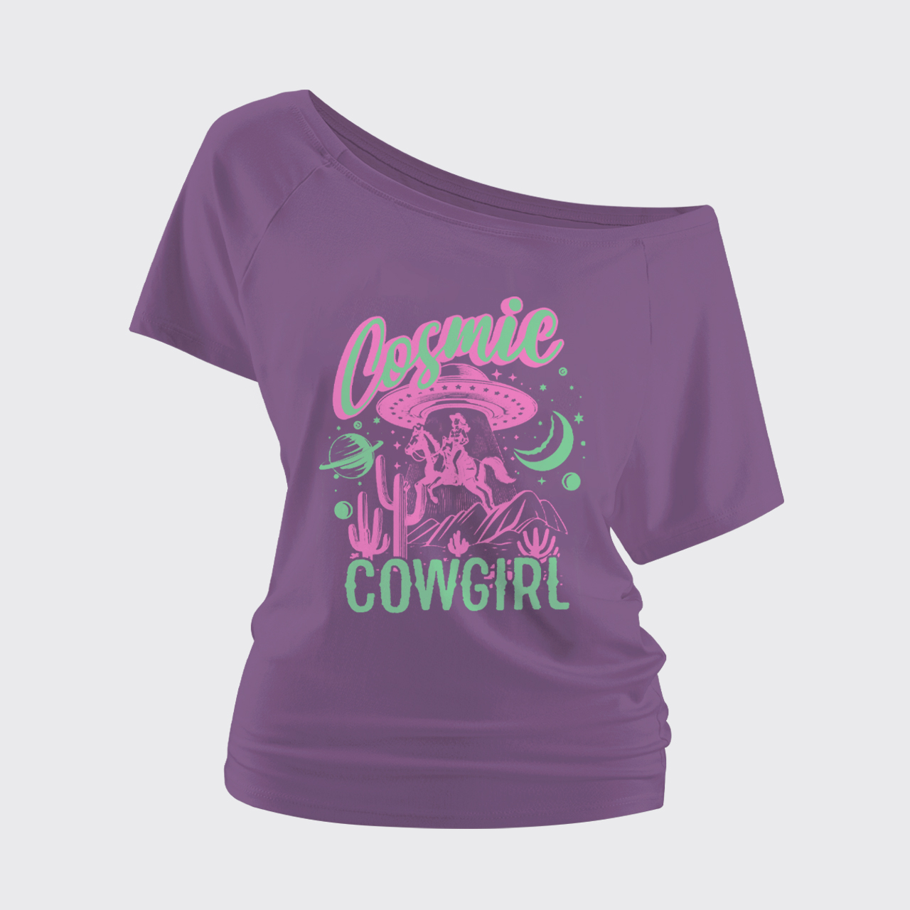 Cosmic Cowgirl Off Shoulder Top