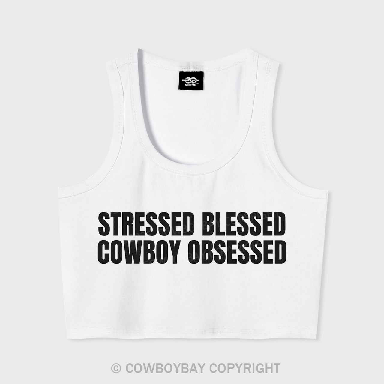 Stressed Blessed Cowboy Obsessed Tank Top