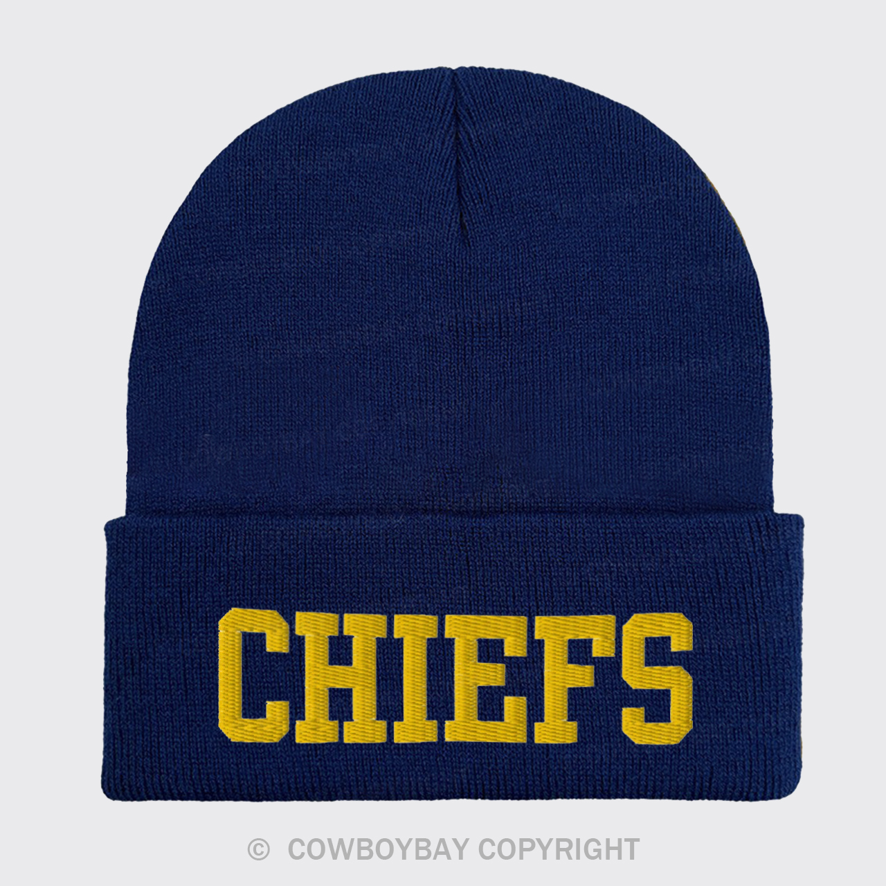Chiefs Embroidered Knitted Beanie