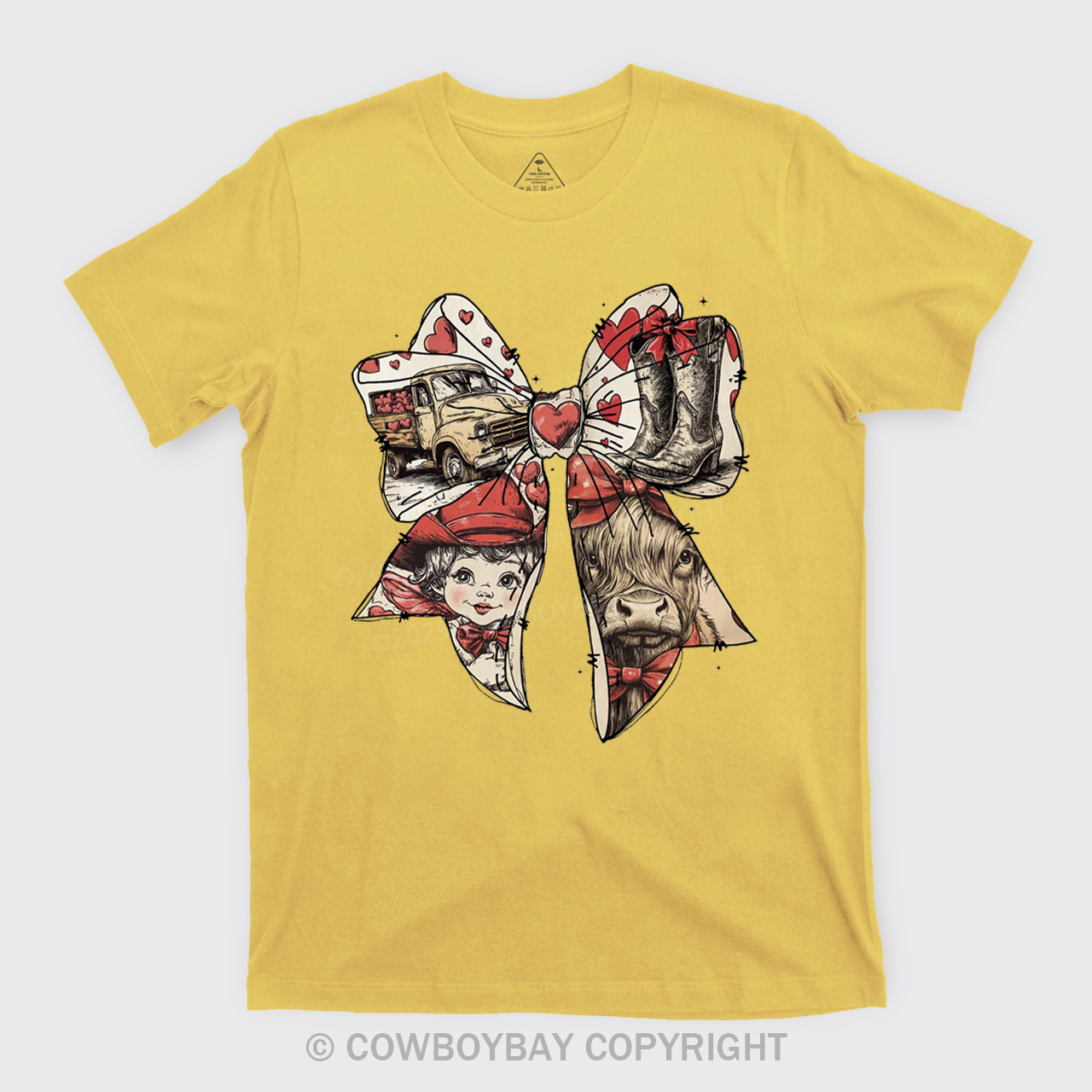 Howdy Valentine's Day Bow Coquette Cupid T-Shirts