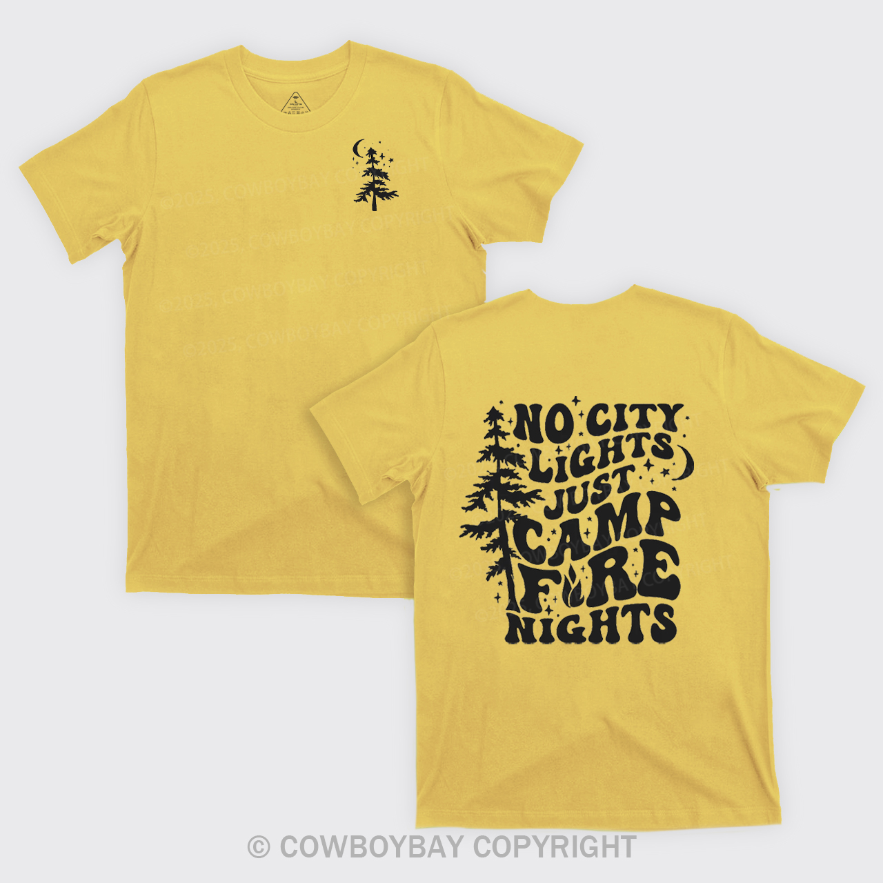 No City Lights Just Camp Fire Nights T-Shirts