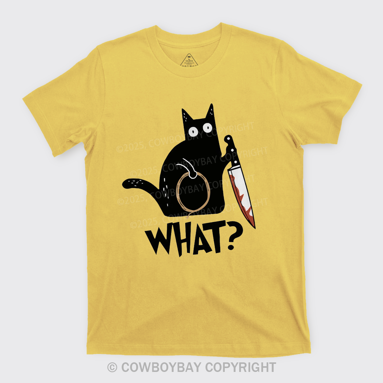 Murderous Black Cat With Knife T-Shirts