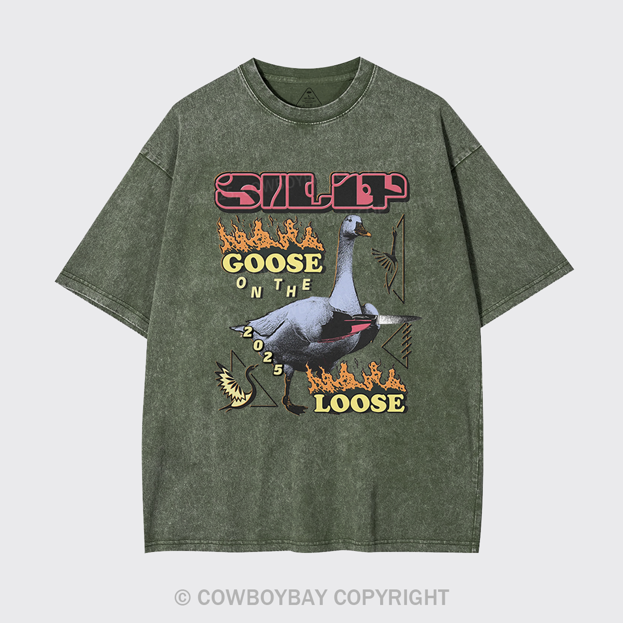 Silly Goose On The 2025 Loose Garment-dye Tees