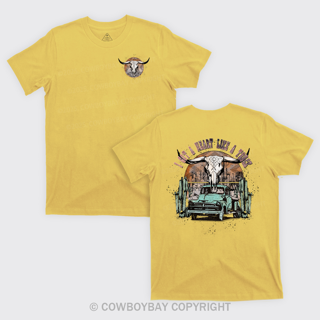 Heart Like A Truck Cowboy T-Shirts