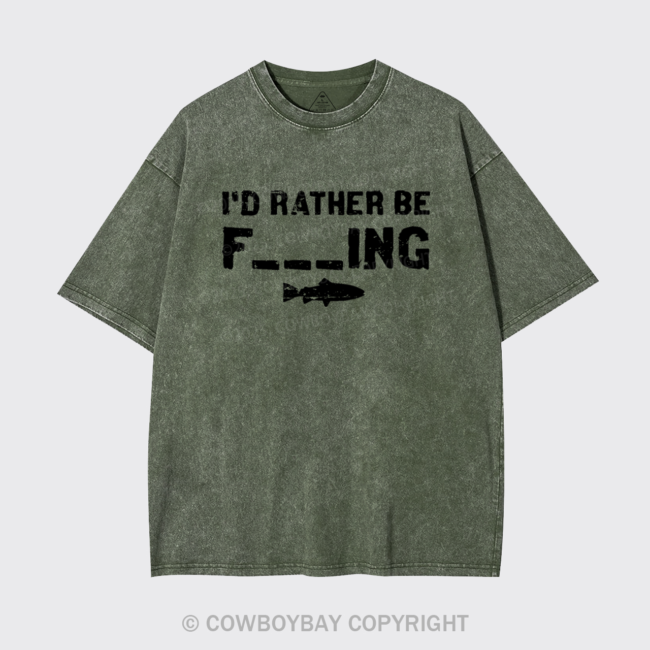 I'd Rather Be Fishing Garment-dye Tees