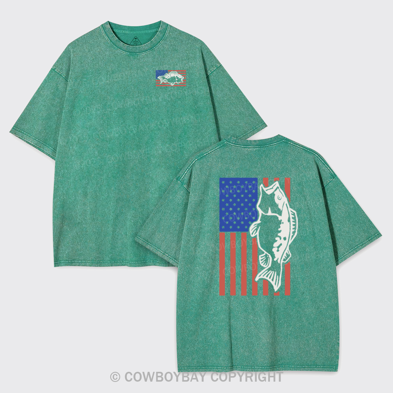 Fishing Flag Garment-dye Tees