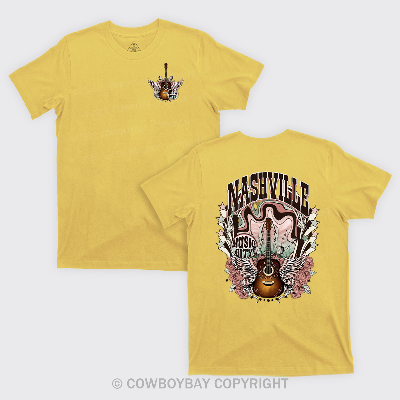 Western Nasville Music City Country Cowboy T-Shirts