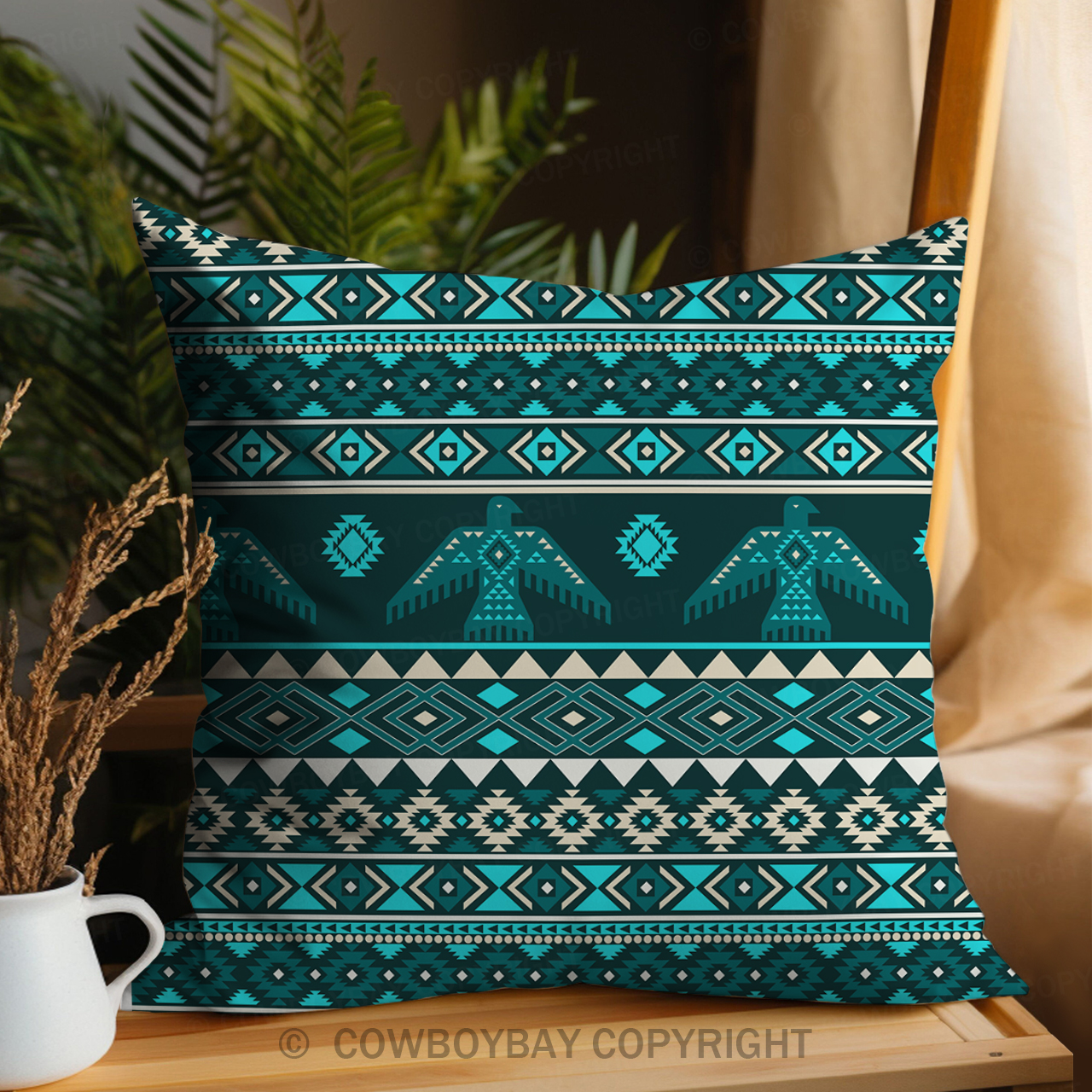 Aztec Pattern Design Pillow Cover_7